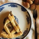 Crostata con ricotta, amaretti e cioccolato fondente