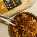 Pappardelle al farro con ragù di lenticchie e zucca