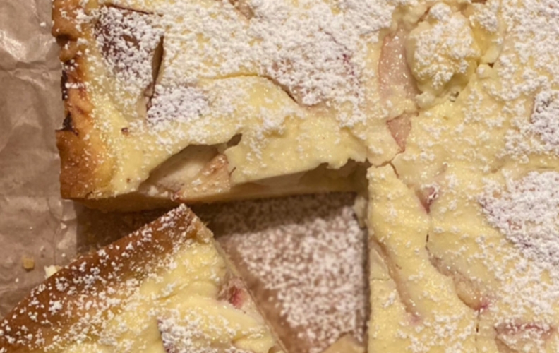 Crostata con ricotta e mele