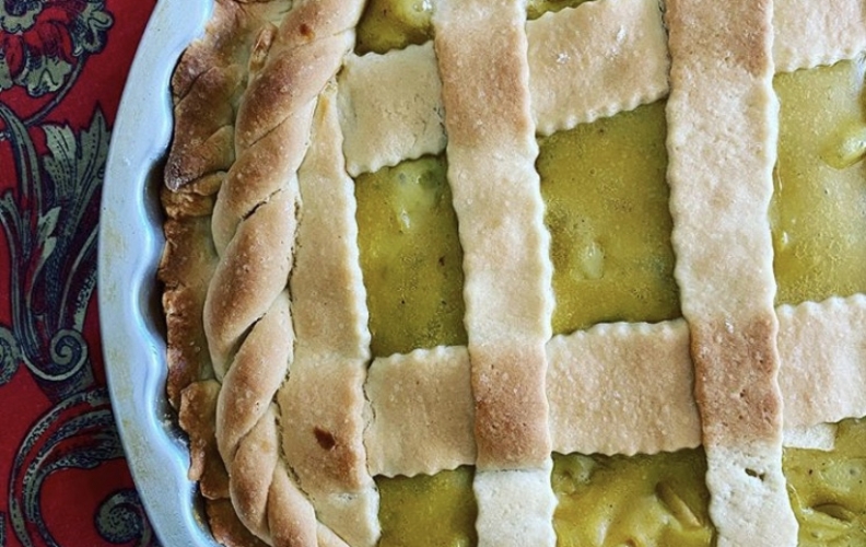 Crostata di mele e curcuma